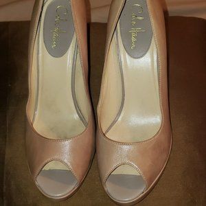 Women's  Shoes  Nude Open Toe Pumps